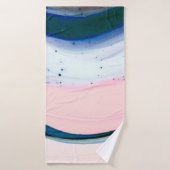 acrylique, peinture, abstraite. Fermeture du table (Serviette de bain)