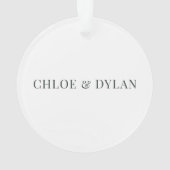 Acrylique personnalisée pour le premier Noël dans  (dos)