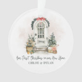 Acrylique personnalisée pour le premier Noël dans  (devant)