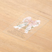 ACRYLIQUE TRANSPARENT Invitation 50e Anniversaire (Poser)