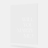 Acrylique veux-tu m'épouser signe (Angle)