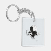 Acrylische Sleutelhanger: Man vermogen Sleutelhanger (Voorkant Links)
