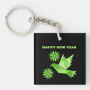Acrylische Sleutelhanger met mooie ART, GEWELDIG N