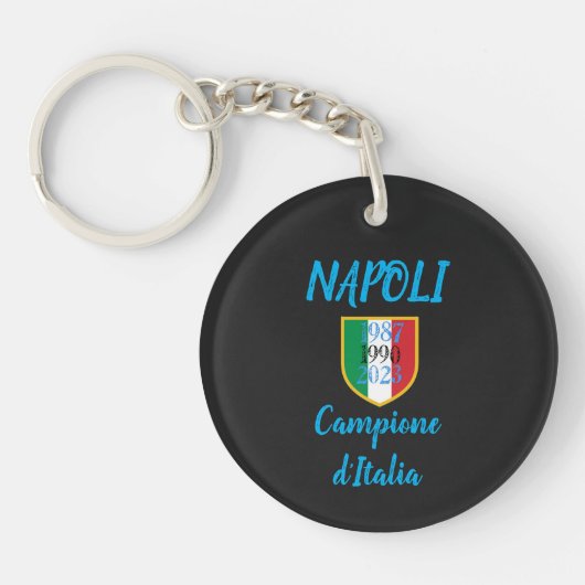 Acrylische Sleutelhanger Napoli Scudetto (Voorkant)