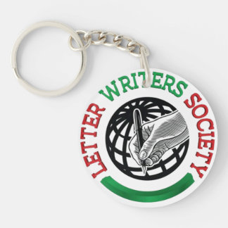Acrylische Sleutelhanger van Letter Writers Societ