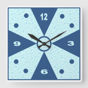 Acrylklok, Carrée DESIGN CLOCK SEA Vierkante Klok