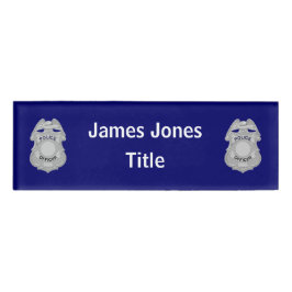 Acrylnaam politieagent naambadge