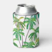 Acrylpalmen: Zomertextiel. Blikjeskoeler (Blikje Voorkant)