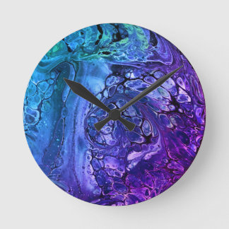 Acrylpour #24-klok ronde klok