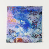 acrylrastertextuur verschillend meerkleurig mono wandkleed (Voorkant (horizontaal))