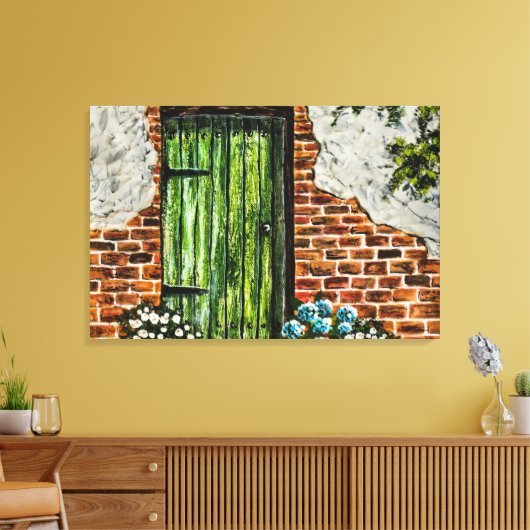 Acrylschilderij van Sian Butler Canvas Afdruk (Insitu (Woonkamer))