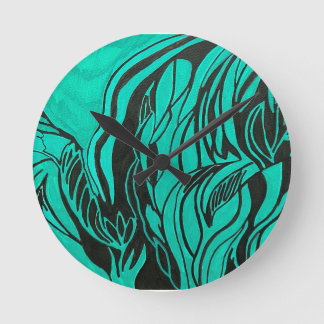 Acrylschildering Ronde Klok