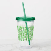 Acrylschroefdraad - Groene ringen met tussenvergre Acryl Drinkbeker (Links)