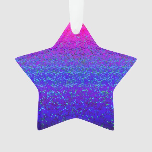 Acrylsierstof Glitter Star Dust Ornament (voorkant)
