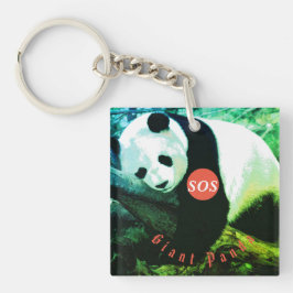 Acrylsleutelhangers SOS Panda Sleutelhanger
