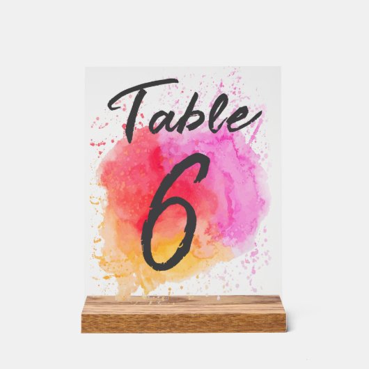 Acrylteken Acryl Bord (Voorkant)