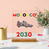 Acrylteken MAROKKO 2030 Acryl Bord (Huwelijk)