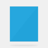 Acryltekens. Custom. Doorzichtig. Matglas | Luxe D Acryl Bord (Voorkant)