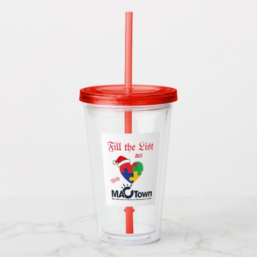 Acryltumbler Acryl Drinkbeker (Voorkant)