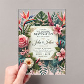 Acryluitnodiging Acryl Uitnodigingen (Insitu (Draagbaar))