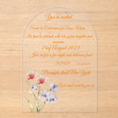 Acryluitnodiging Acryl Uitnodigingen (Voorkant)