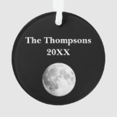 Acrylversiering met volle maan ornament (achterkant)