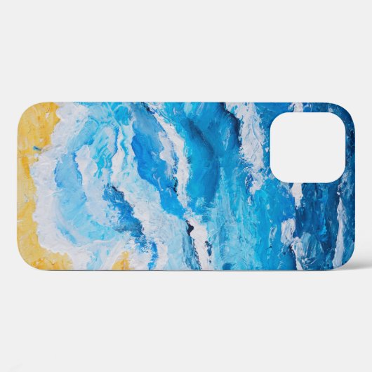 Acrylvezel en zgn. strandschilderwerk op trekstand Case-Mate iPhone case (Achterkant (horizontaal))