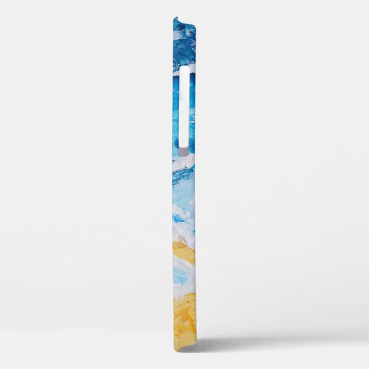 Acrylvezel en zgn. strandschilderwerk op trekstand Case-Mate iPhone case (Achterkant / Links)