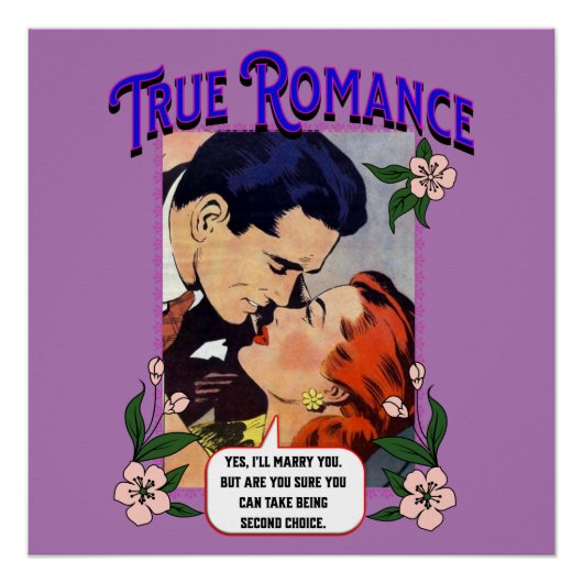 Acrylwand - echte Romance - Comic Pop Art Perfect Poster (Voorkant)