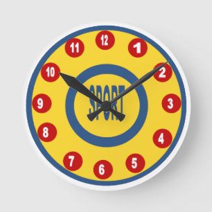 Acrylwandklok, Rond Medium DESIGN SPORT Ronde Klok