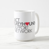 ACT Greyhound Support Network Logo Mok (Voorkant rechts)