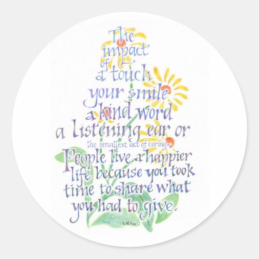 Act of Caring Sticker (Voorkant)