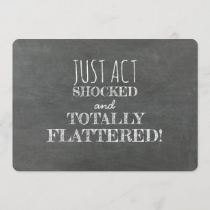 Act SHOCKED Grappig Bruidsmeisje Voorstel Kaart