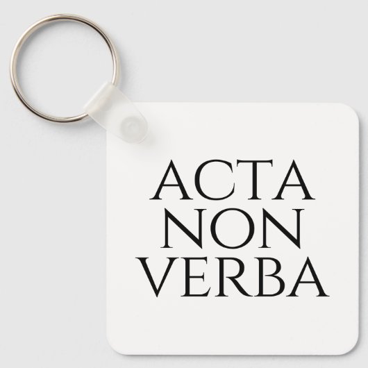 Acta Non Verba Sleutelhanger (Voorkant)