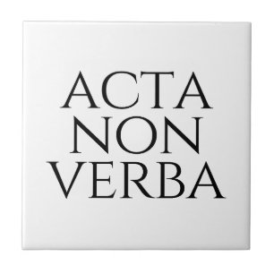 Acta Non Verba Tegeltje
