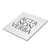 Acta Non Verba Tegeltje (Zijkant)