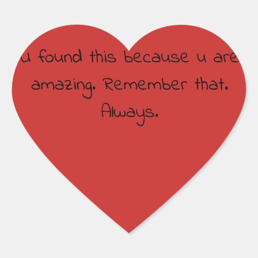 Acte de bonté aléatoire cadeau - autocollant d'amo (Devant)