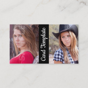 Acteerbare foto-Sjabloon hoofdfoto-speler Visitekaartje