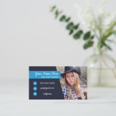 Acteerbare foto-Sjabloon hoofdfoto-speler  Visitekaartje (Staand voorkant)