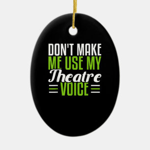 Acter Dramatic Musical Broadway Actor Actress Keramisch Ornament
