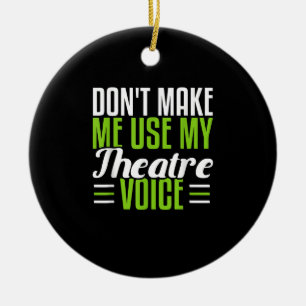 Acter Dramatic Musical Broadway Actor Actress Keramisch Ornament