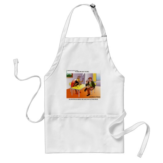 Acterende Tor Funny Cartoon T-shirts Cadeaus & Ver Standaard Schort (Voorkant)