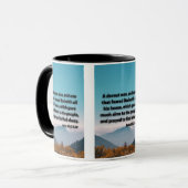 Actes 10:2 KJV Bible Écriture Pic Mug à deux tons (Devant gauche)