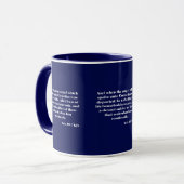 Actes 10:7 KJV Bible Écriture Mug à deux tons (Devant gauche)