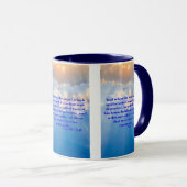 Actes 10:7 KJV Bible Écriture Pic Mug à deux tons (Devant droit)