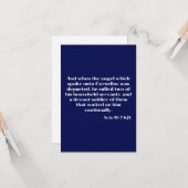 Actes 10:7 KJV Bible Scripture Carte de voeux (Devant/Arrière en situation)