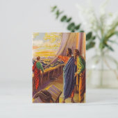 Actes 13:4-5 Voile vers Chypre carte postale (Debout devant)