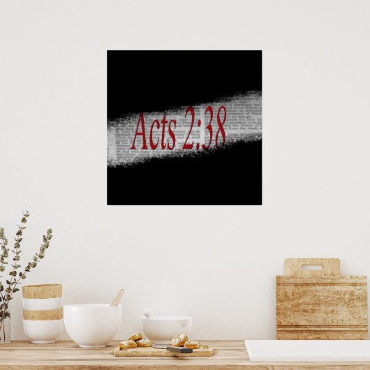 Actes 2:38 Poster (Cuisine)
