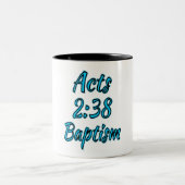Actes chrétiens 2:38 Mug (Centre)