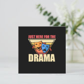 Acteur Alleen Hier Voor Het Drama Kaart (Staand voorkant)